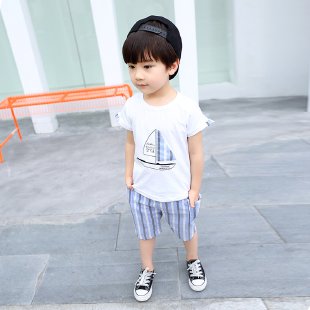 Bug Home&Sailboat Short Sleeve Suit