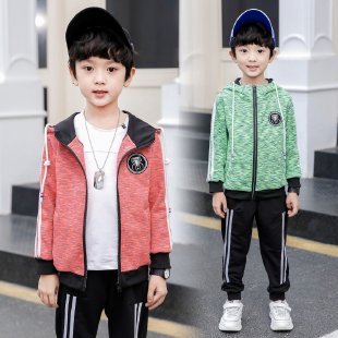 Happy Beibei&Autumn and Winter Boys Color Stripes Suit