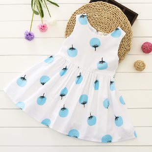 Charming Child Star&Dot Cotton Dress