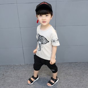 Bug Home&Elephant Short Sleeve Suit