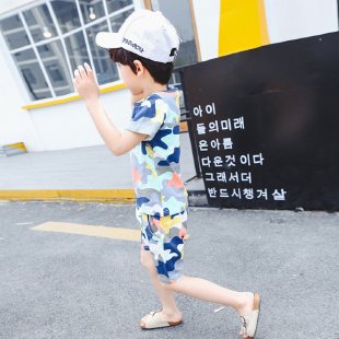 Wanxiong Dragon&Camouflage Short Sleeve Suit