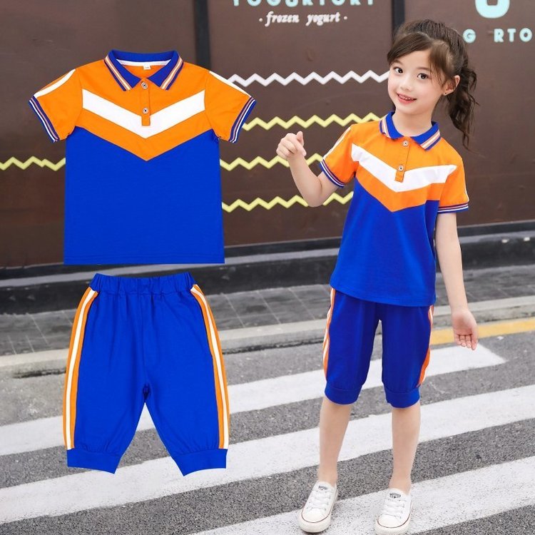 Childhood&Pull Color Matching Sports School Uniform