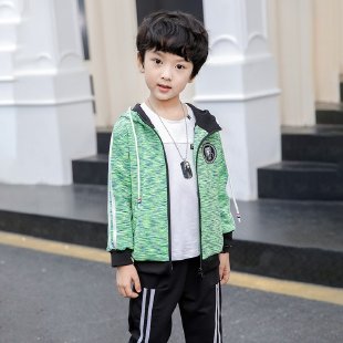 Happy Beibei&Autumn and Winter Boys Color Stripes Suit