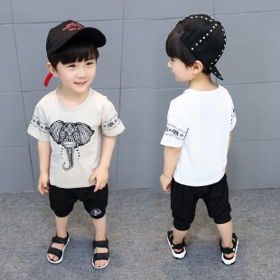 Bug Home&Elephant Short Sleeve Suit