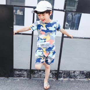 Wanxiong Dragon&Camouflage Short Sleeve Suit