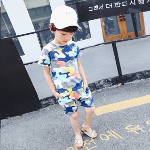 Wanxiong Dragon&Camouflage Short Sleeve Suit