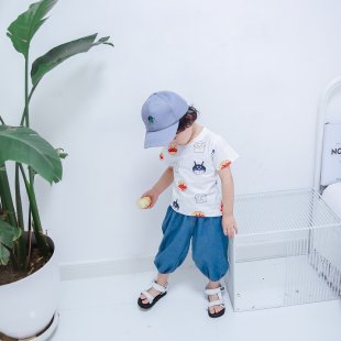 Mommia Me&FC-Bread SupermanT+Denim Anti Mosquito Pants