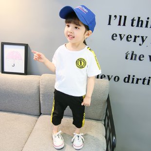 Flower Bear&Yellow Ribbon Short Sleeve Suit